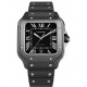 Cartier WSSA0039 Santos De Cartier Black ADLC Steel Large Watch