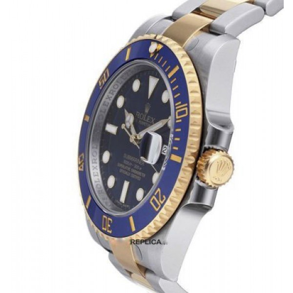 Rolex Submariner 18k 2-tone Blue Ceramic Bezel Swiss Replica Watch