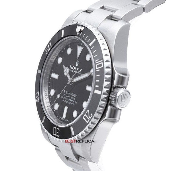 Rolex Submariner No-Date SS Black Ceramic Bezel Swiss Replica Watch